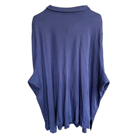Isaac Mizrahi Live! Essentials Regular Pima Cotton Tunic Blue A561394 5XL - Picture 3 of 9